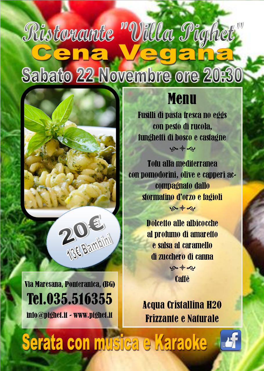 Serata Veg 20 con musica e karaoke 